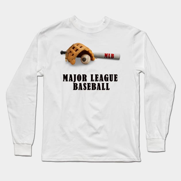 MLB 80s Baseball Pro Design Long Sleeve T-Shirt by MyDimension